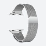 Bracelet montre homme acier milanais argenté