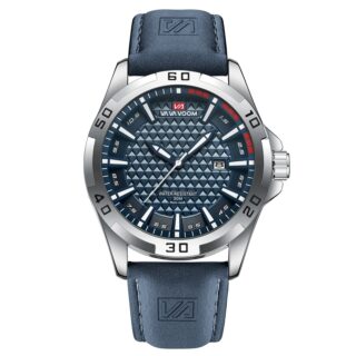 Montre sport homme vintage bleu