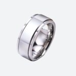 Bague Homme Argent Spinner Anti-Stress