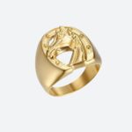 Bague Homme Or Tête de Cheval