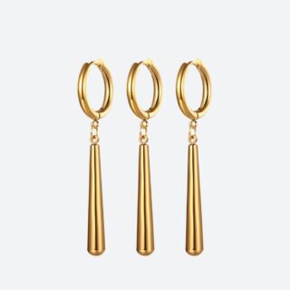 Boucle d’Oreille Homme Or Pendante Minimaliste