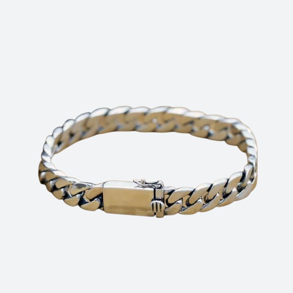 Gourmette Homme Argent Massif 925 Fermoir Sécurisé