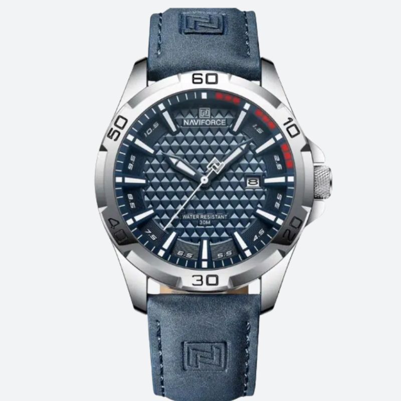 Montre vintage homme sport bleu