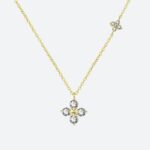 Pendentif Homme Or Croix avec Zircon Raffinée