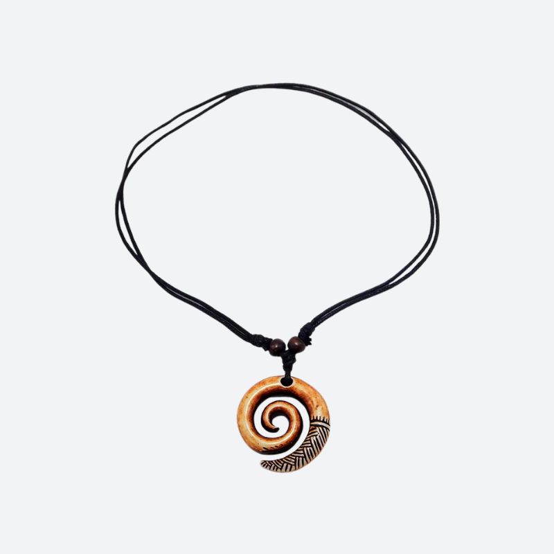 Collier Surfeur Homme Koru spirale Maori