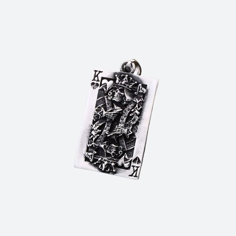 Collier Pendentif Homme Le Roi de Coeur Macabre