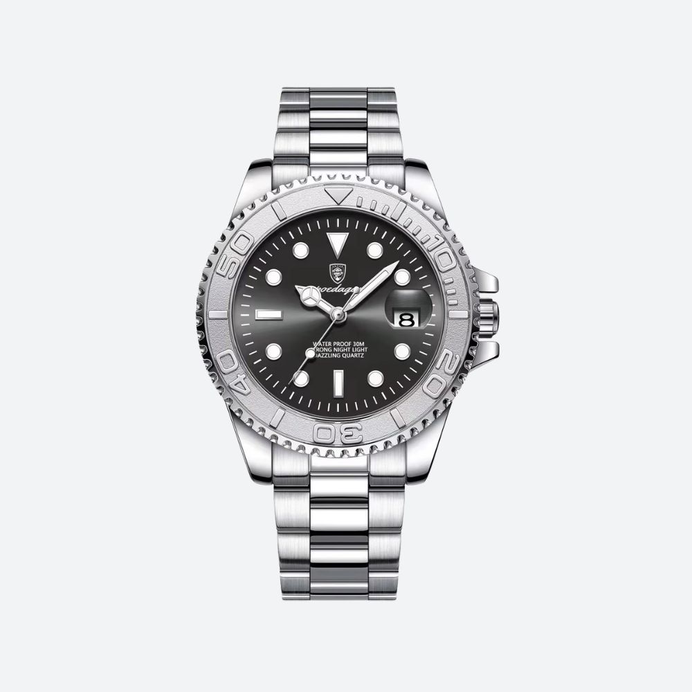 Montre homme design acier inoxydable sport